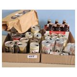 VARITY OF EMPTY BEER CANS