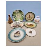 INDIAN TRIVET-VASE & OTHER PLATES