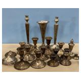 STERLING SILVER  WEIGHTED CANDLESTICK HOLDERS