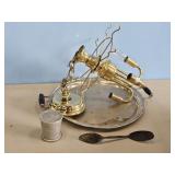 LAMP PARTS SERVING TRAY