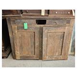 EARLY CUPBOARD MISSING 1 DRAWER