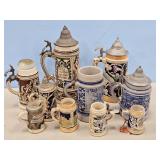 SEVERAL GERMAN STEINS