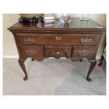 CHERRY STAND W/4 DRAWERS & QUEEN ANN LEGS