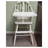 CHILDS WOODEN HIGH CHAIR W/TRAY