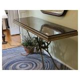 MARBLE TOP HALL TABLE