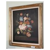 FRAMED OIL ON CANVAS