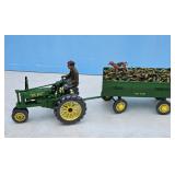 JD ERTL GRAIN WAGON & JD TRACTOR