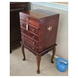 SILVERWARE CHEST & FLATWARE