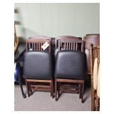 2-FOLDING CARD TABLES & 4-CHAIRS
