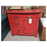 EARLY PAINTED WASH STAND