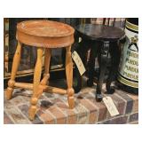 2-WOODEN STOOLS