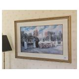 FRAMED & MATTED PRINT OF PROMENADE DES ENFANTS