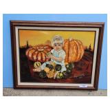 OIL ON CANVAS PAINTING-LOOKS LIKE BABY DORIS DAY