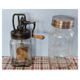 2 QUART BUTTER CHURN/GALLON MASON JAR