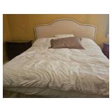 KING SIZE BED W/HEAD BOARD-MATTRESS & BOX SPRINGS