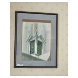 FRAMED ARTWORK BY ROSIE MCNEES-WATER COLOR