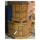 1-CORNER END TABLE & SQUARE TABLE