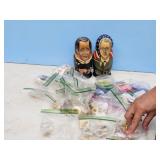 NEST OF CLINTON DOLLS, PREBLE CO. POLITICAL