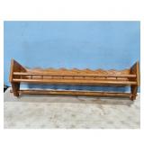 Wooden Wall Shelf - Kitchen Decor, Towel