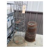 Tomato Cage & Chicken Wire Lot