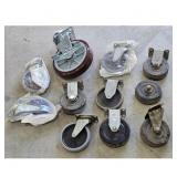 Caster Wheels Lot Gray