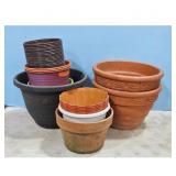 Assorted Flower Pots - Variety of Sizes&Material