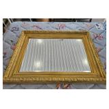 Ornate Gold Framed Mirror Approx 46 inch x 34 inch