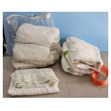 Assorted White Linens Lot with Farmhouse Fresh Tot