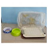 Dog Bowls & Food Storage Containers Lot