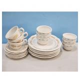 BUFFLALO CHINA PLATES/HOME LAUGHLIN DESSERT CUPS