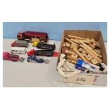 Toy Trucks & Wooden Blocks Lot