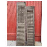 Pair of Vintage Louvered Shutters