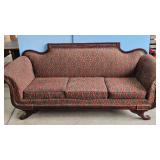 Vintage Style Floral Pattern Sofa Couch