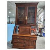 Antique Secretary Desk with bookshelf top