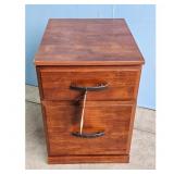 Wood 2-Drawer File Cabinet