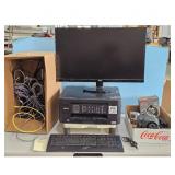 Brother MFC Printer, Acer Monitor, and Accessories