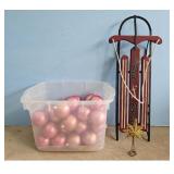 Christmas Lot: Pink Ornaments, Red Rocket SlED