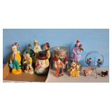 Clown Figurines Lot Circus Theme
