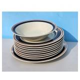 NEWCOR Stoneware Dinnerware Set - Plates and Bowl
