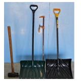 Snow Shovels Sledge hammer/Wood Clamp