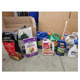Lawn and Garden Chemicals Lot: Weed Killer, Soil,