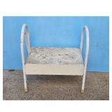 Vintage Metal Step Stool with Handle