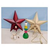 Star Decor & Colorful Table Lamp Lot