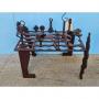 Gameboard Abstract Metal Sculpture Table by