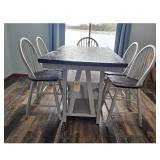 Farmhouse Counter Height Dining Table Set