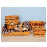 Longaberger Collectors Club Baskets Set of 5