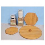 Longaberger Woven Traditions LG Utility Jar & Wood
