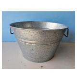 Galvanized Metal Bucket Planter Pot with Handles