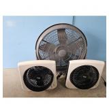 AeroSpeed Floor Fan & 2x Personal Fans Lot