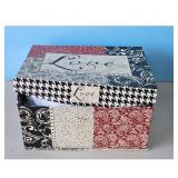 Decorative Storage Box and Christmas Village House